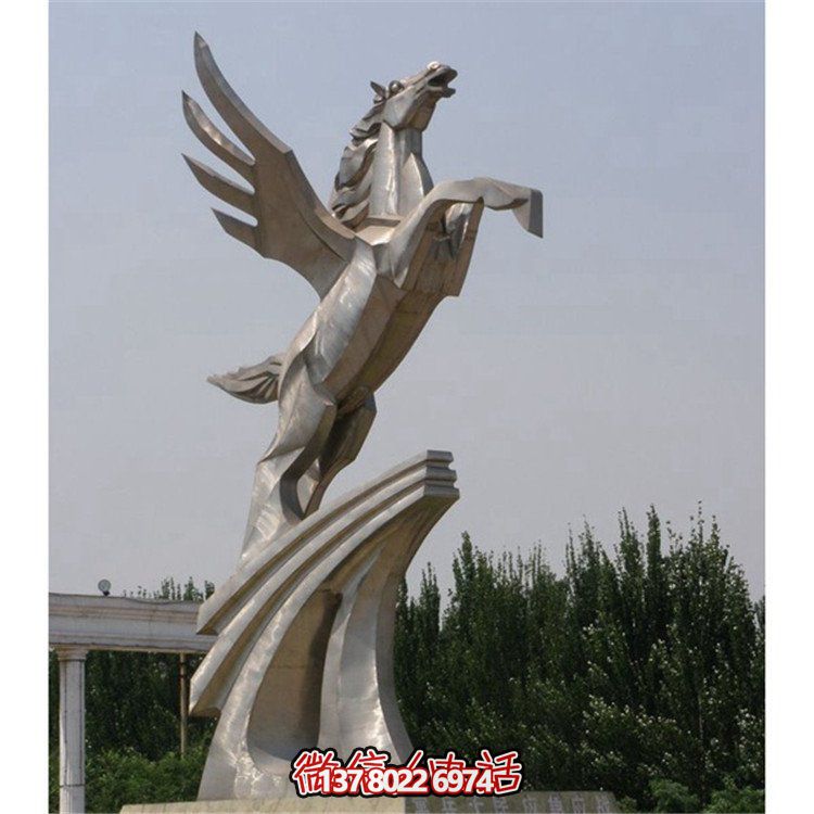 不銹鋼拉絲雕塑，點綴廣場、學校及園林景觀