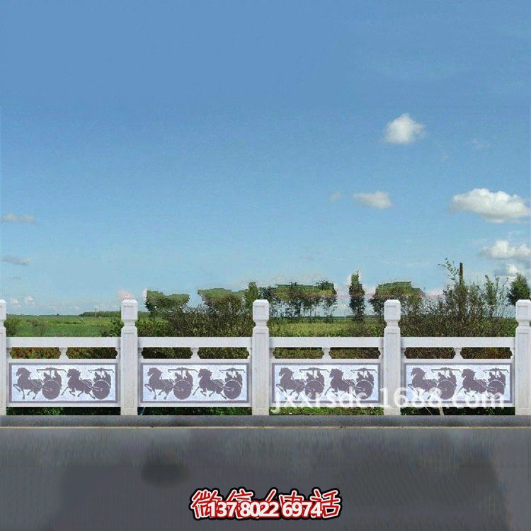 花崗巖石欄板，雕刻多種樣式