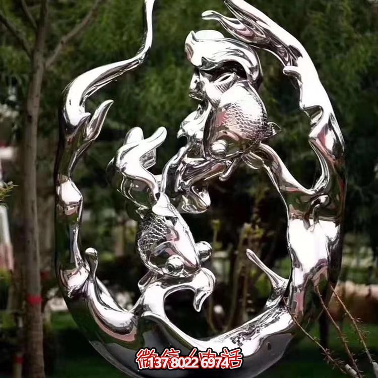 不銹鋼雕塑，為景觀廣場和園林增添抽象藝術