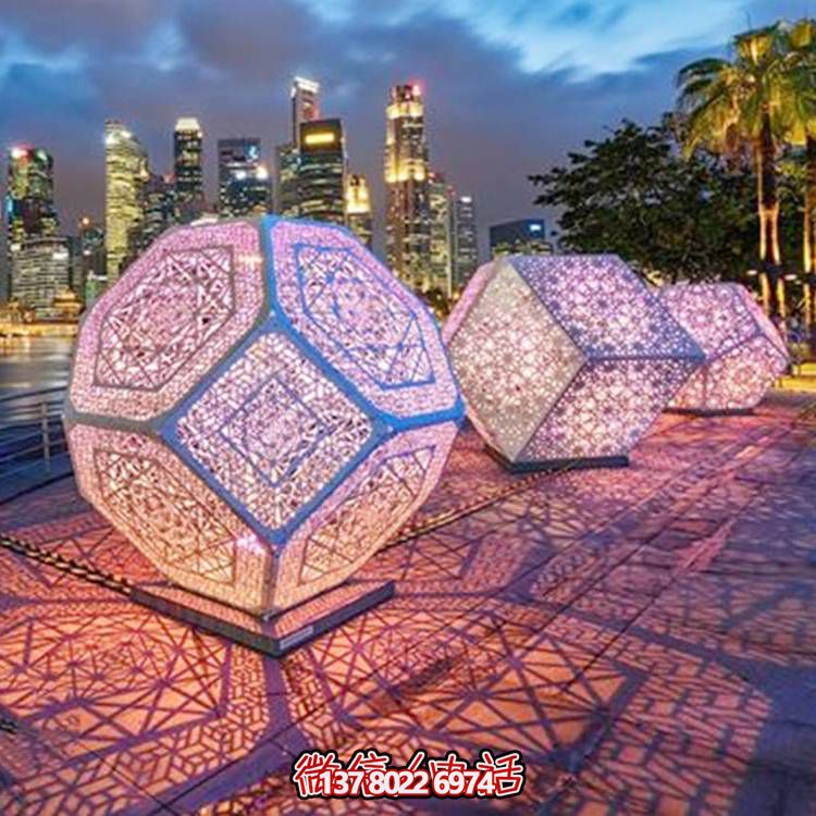 創意不銹鋼鏤空景觀雕塑，添彩美化戶外廣場