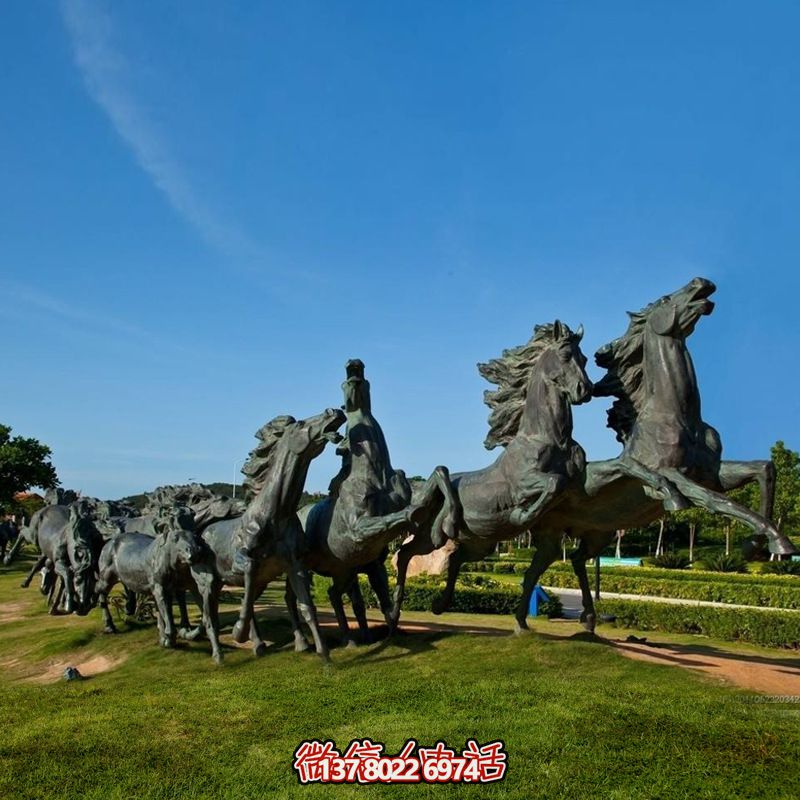 不銹鋼仿古馬雕塑萬馬奔騰,重現古老傳奇 不銹鋼仿古馬雕塑萬馬奔騰,重現古老傳奇