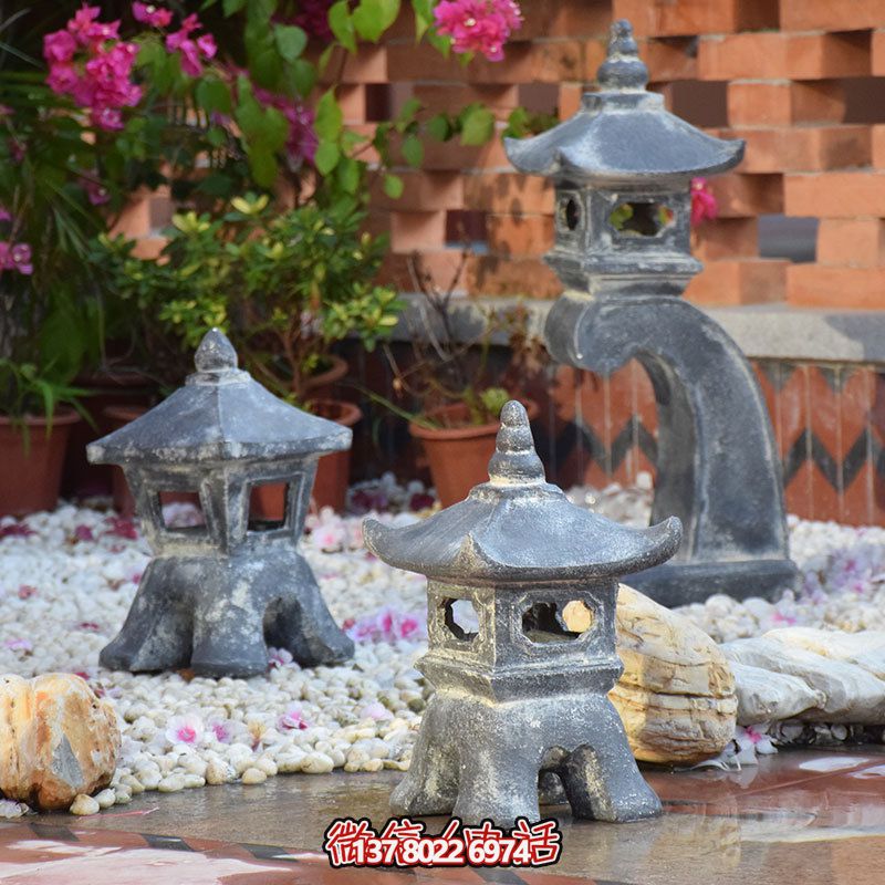 傳統日式風格宮燈裝飾，安置禪意擺件雕塑，為你的別墅和民宿增添創意