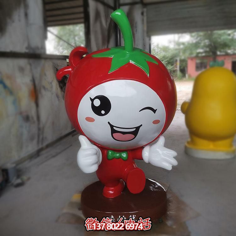 玻璃鋼雕刻卡通公仔擺件，新農村落景觀園林裝飾