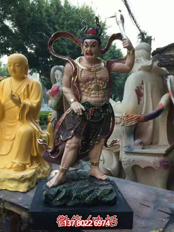 玻璃鋼八大金剛雕塑，護(hù)法神圣的守護(hù)