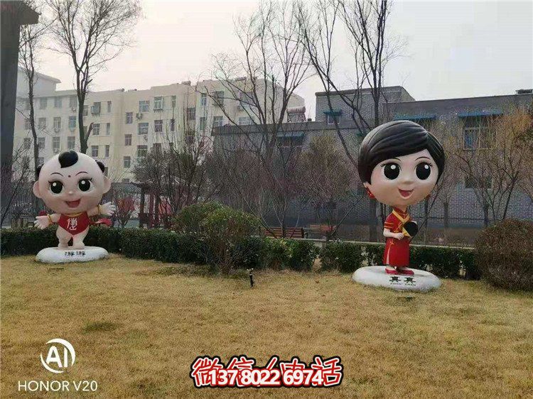 藝術玻璃鋼雕塑，點綴美麗園林景觀