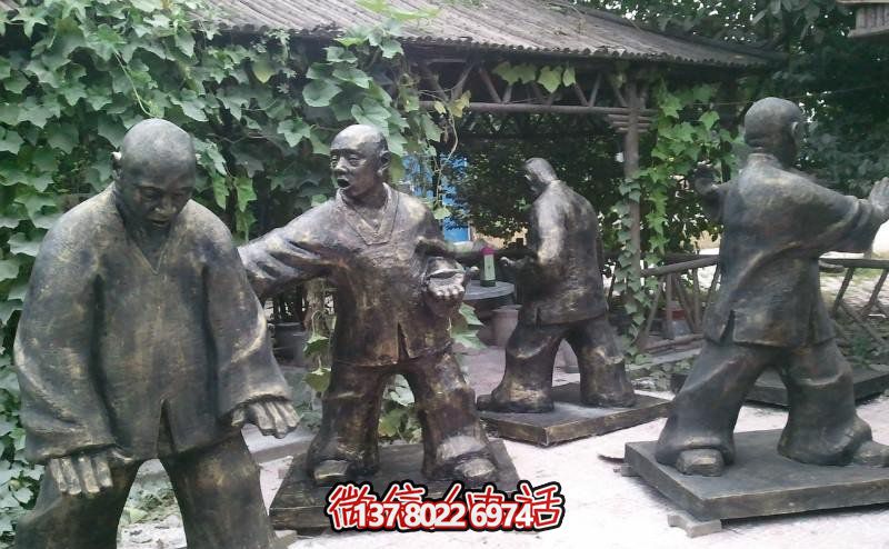 玻璃鋼雕塑景觀，為廣場練功夫人注入靈動之物