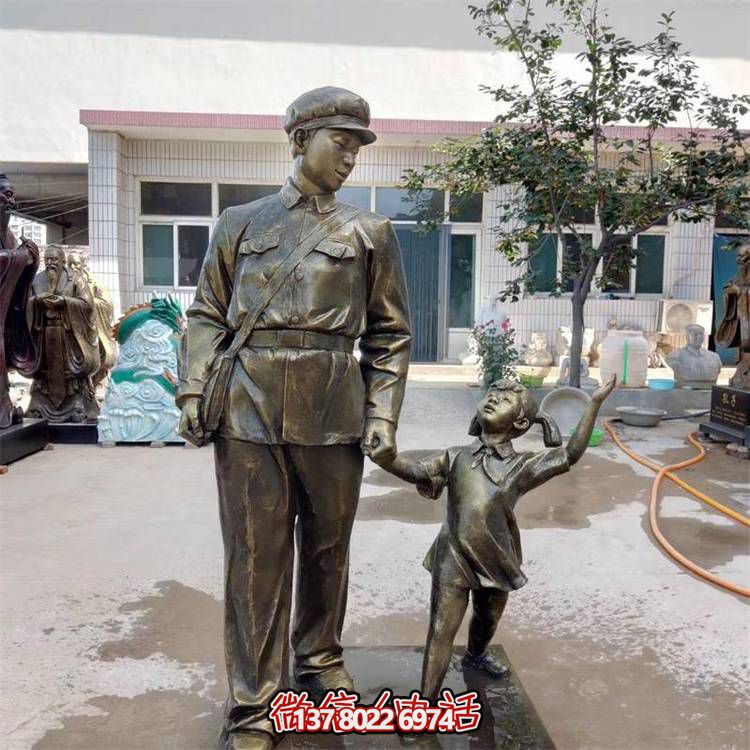 玻璃鋼雕塑，傳承名人精神，校園記憶經典