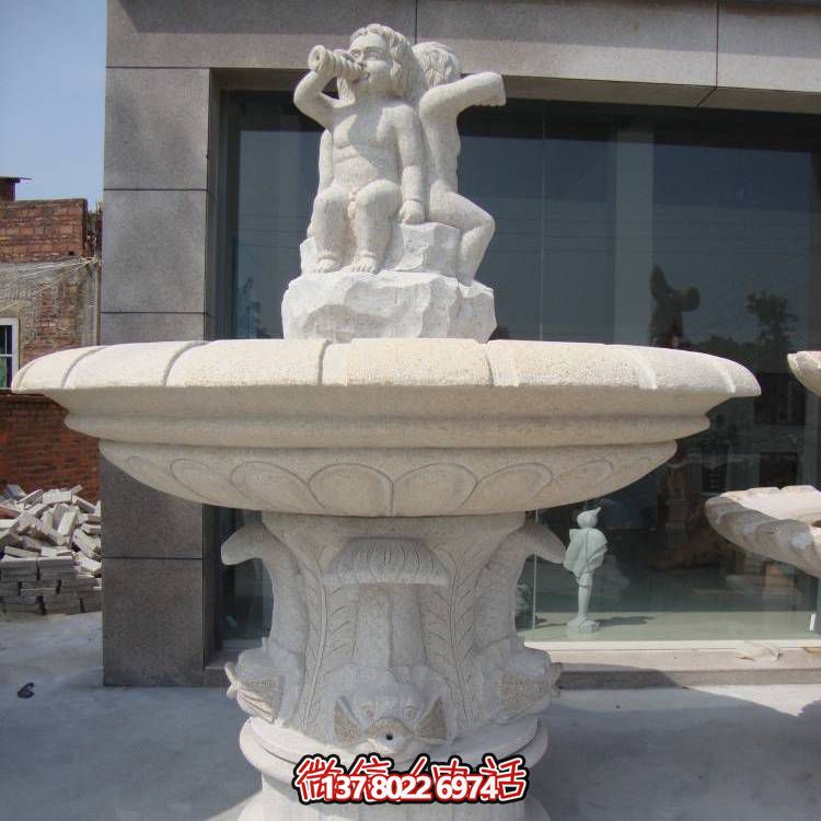 精致浪漫，歐式混搭噴泉景觀裝飾