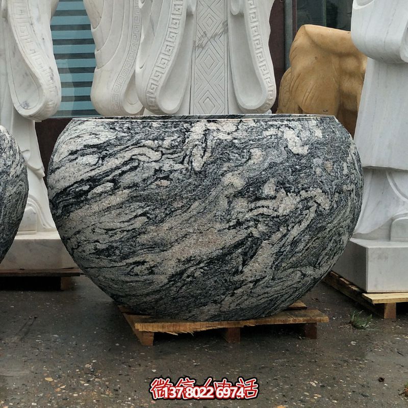 精美大理石石雕魚(yú)缸,點(diǎn)綴庭院雕塑 精美大理石石雕魚(yú)缸,點(diǎn)綴庭院雕塑