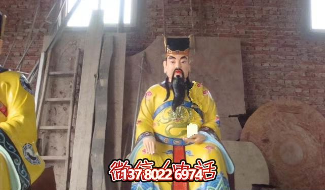 雕塑藝術之美玻璃鋼彩繪文財神寺廟神像 雕塑藝術之美玻璃鋼彩繪文財神寺廟神像