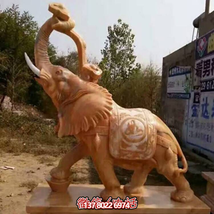 別墅小區(qū)門口大型看門鎮(zhèn)宅招財(cái)大象動(dòng)物雕塑