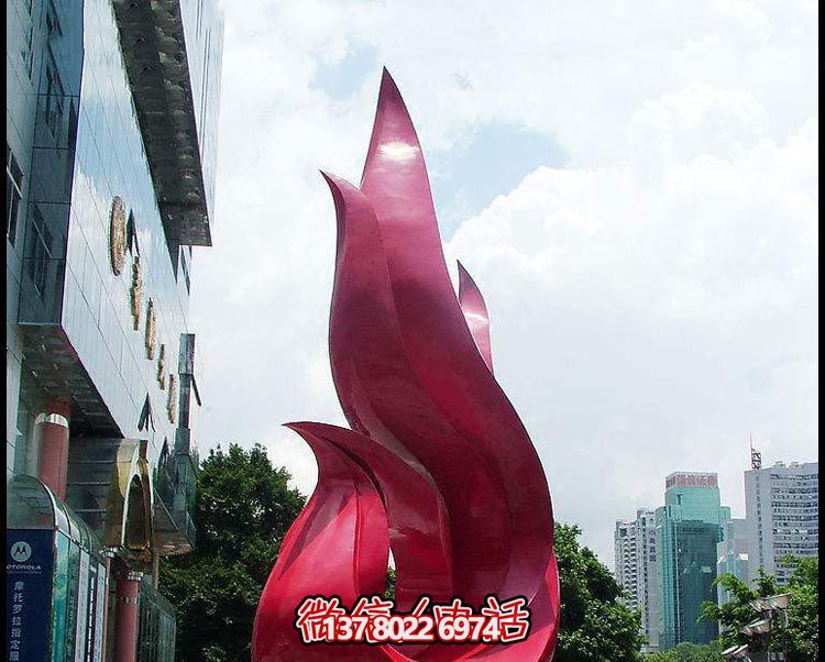 商廈門口裝飾擺放大型紅色個性飄帶雕塑 商廈門口裝飾擺放大型紅色個性飄帶雕塑