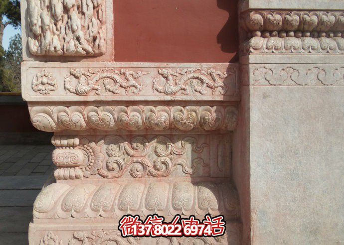 寺廟墻基須彌座雕塑 寺廟墻基須彌座雕塑