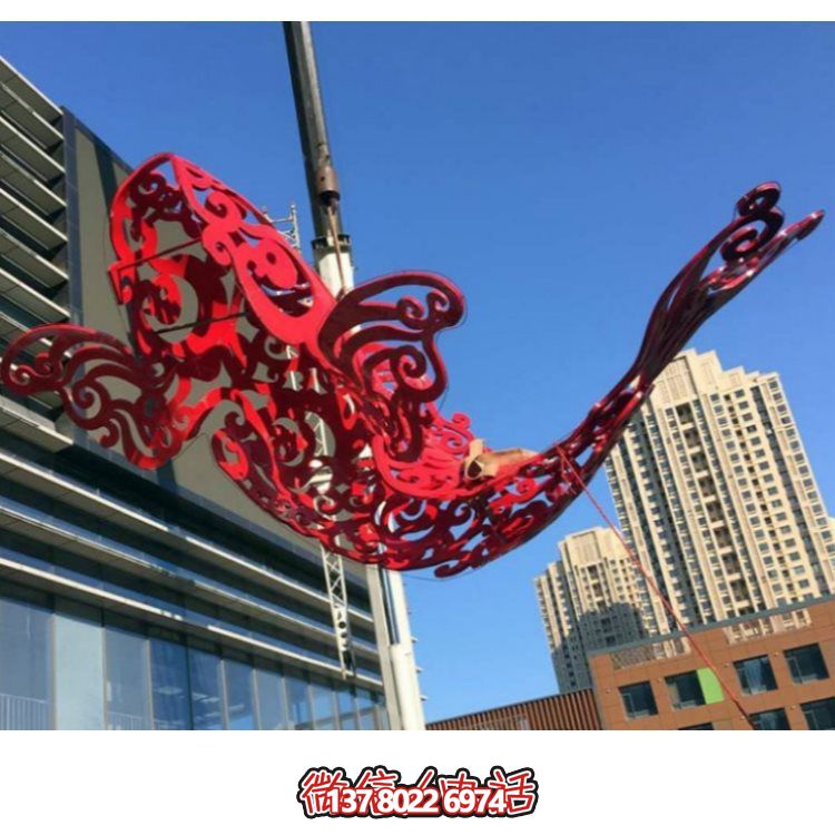 廣場(chǎng)園林不銹鋼鏤空戶(hù)外抽象景觀(guān)擺件