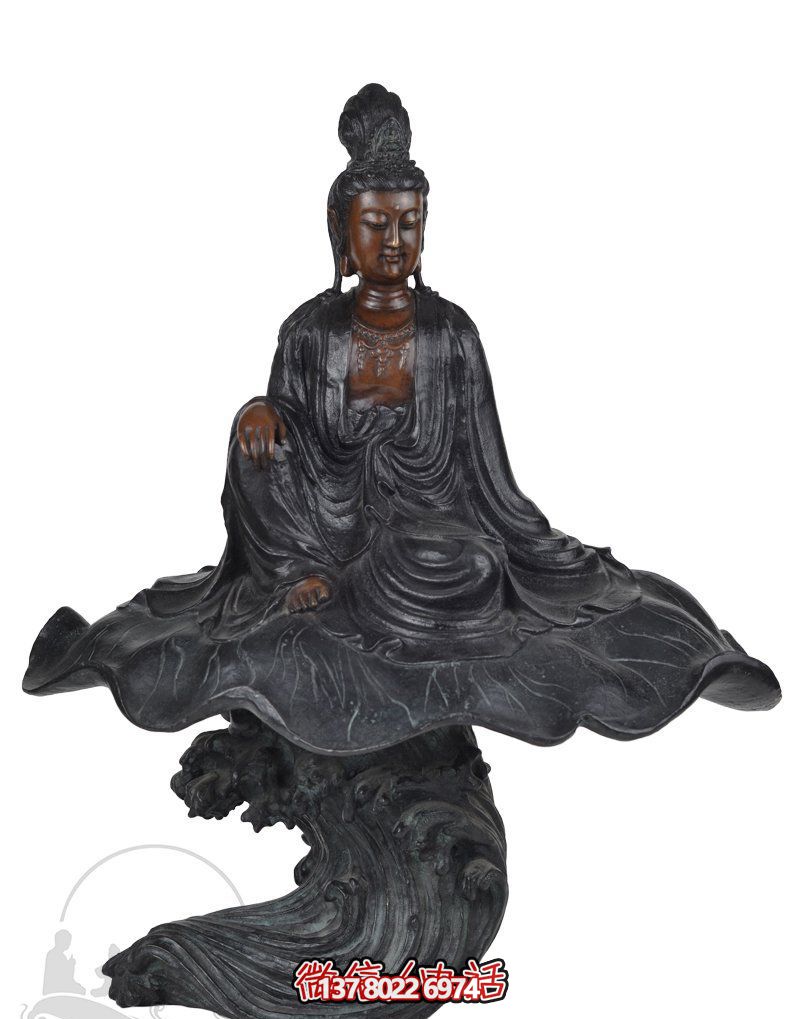 景區(qū)坐式自在銅雕觀音雕塑 景區(qū)坐式自在銅雕觀音雕塑