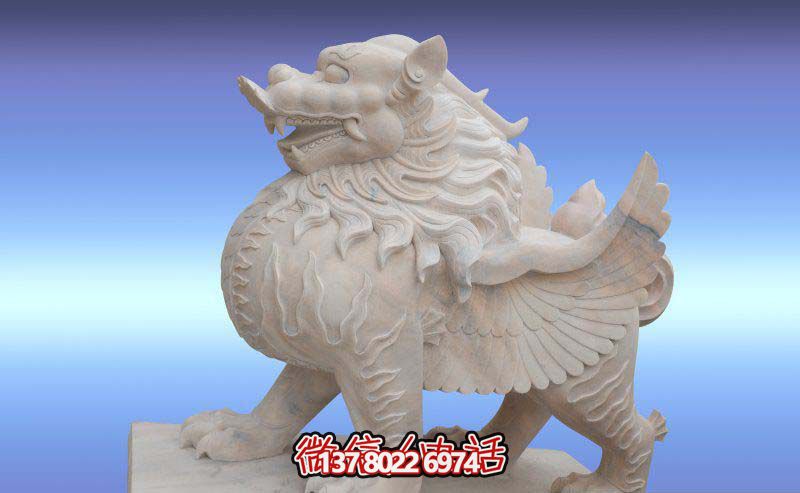 貔貅雕塑-漢白玉石雕庭院別墅貔貅雕塑 貔貅雕塑-漢白玉石雕庭院別墅貔貅雕塑