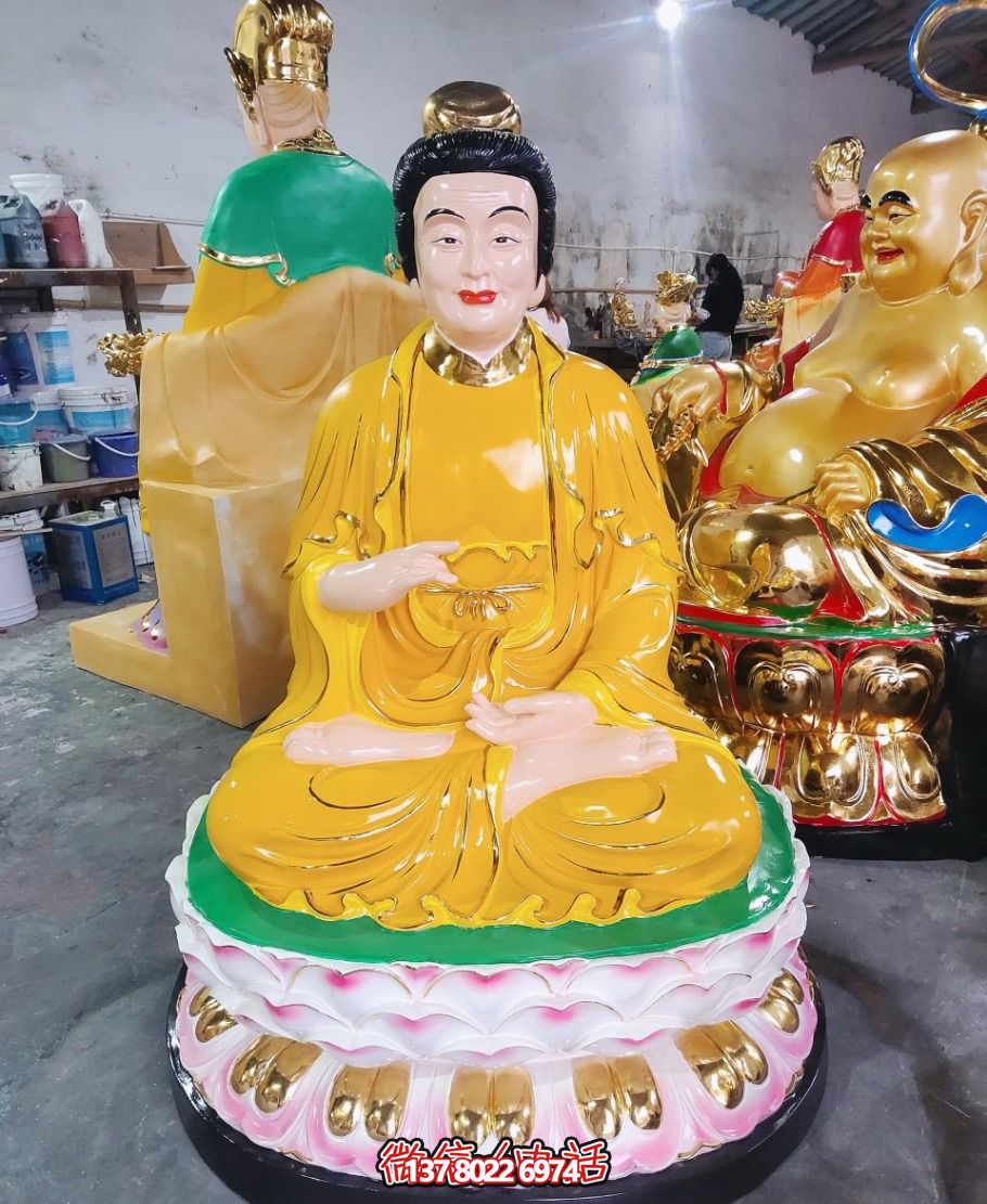 寺廟景區玻璃鋼樹脂彩繪蠶神娘娘雕塑 寺廟景區玻璃鋼樹脂彩繪蠶神娘娘雕塑