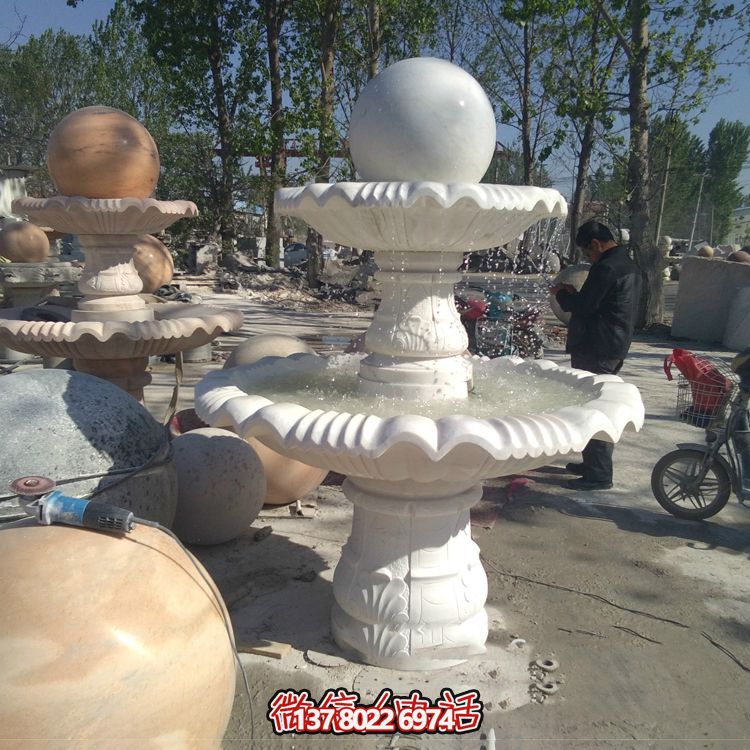 花園廣場漢白玉風(fēng)水球景觀雕塑 花園廣場漢白玉風(fēng)水球景觀雕塑