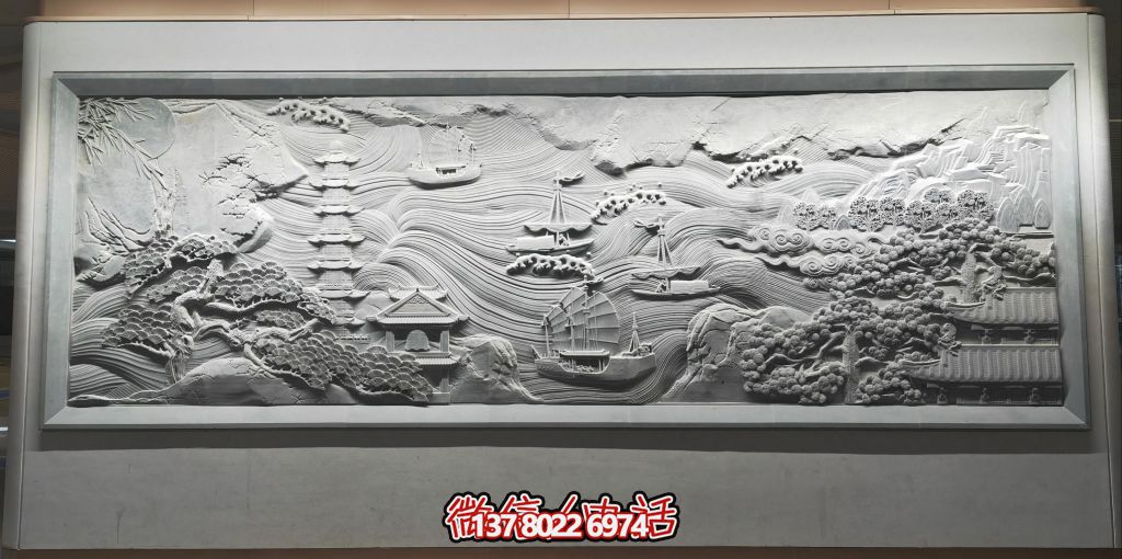 古韻山海景，帆影塔光共逸興